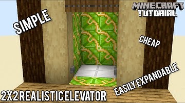 2x2 Multifloor Realistic Elevator | Minecraft 1.21 Redstone Tutorial