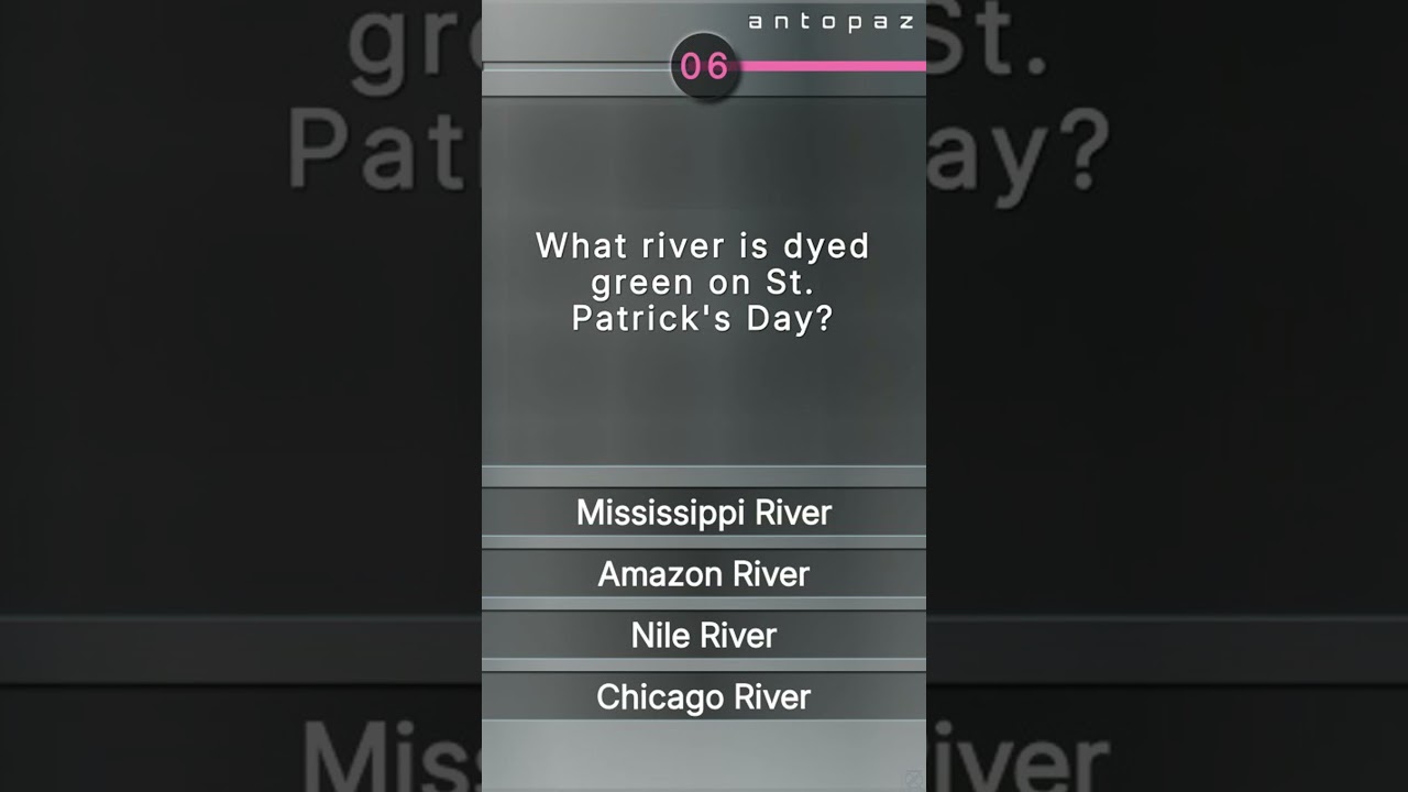 The river is green, but not because of algae. 