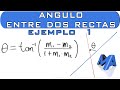 Angulo entre dos rectas | Ejemplo 1