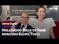 Emily Blunt and Stanley Tucci honored with Hollywood Walk of Fame stars | AFP