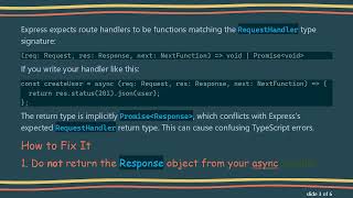 Fixing TypeScript Promise Handler Errors in Express Route Definitions