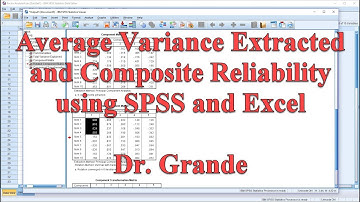 Average Variance Extracted and Composite Reliability after Factor Analysis using SPSS and Excel