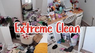 EXTREME CLEAN WITH ME! CLEANING MY KIDS BEDROOMS FOR 6 HOURS! EMMA AND ELLIE