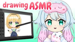 ASMR Cozy drawing, soft whispers \u0026 relaxing triggers ❤️