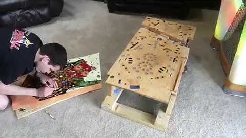 Installing Overlay - Flash Gordon Pinball Machine