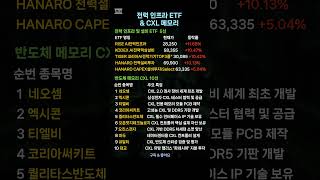 전력 인프라 ETF & 반도체 메모리 CXL