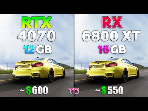 RTX 4070 vs RX 6800 XT - Test in 10 Games