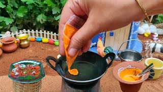 Miniature Jalebi || Jalebi Recipes || Street Food || Mini Cooking || Rini's Miniature ||