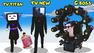 THẮNG TÊ TÊ THỬ THÁCH MỞ KHOÁ NHÂN VẬT TV MAN NEW VÀ G BOSS SIÊU ROCKET