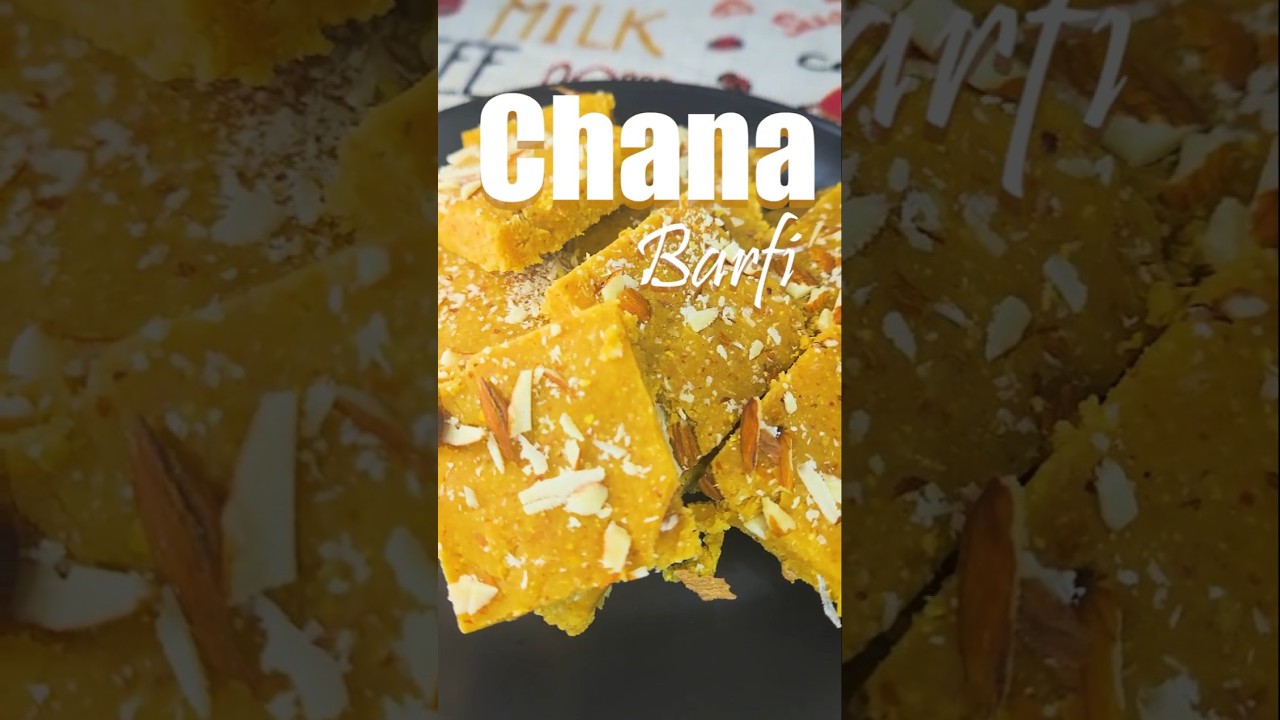 Chana Barfi in Minutes | Roasted Chana Fudge| High-Protein Indian Sweet 😍| #easeerecipes