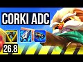 CORKI & Leona vs MISS FORTUNE & Renata Glasc (ADC) | 74K damage | KR Grandmaster | 26.8