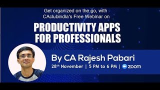 Productivity Apps for Professionals by CA Rajesh Pabari screenshot 3