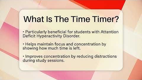 What Is The Time Timer? - Ultimate Study Hacks