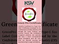 🌱 Build a sustainable future with GreenPro Certification!