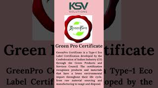 🌱 Build a sustainable future with GreenPro Certification!