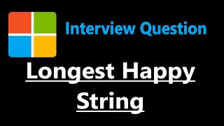 Longest Happy String  Leetcode 1405  Python