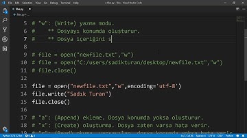 Python - Dosya Açma ve Yazma