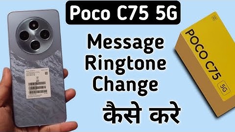 Poco C75 5G message ringtone kaise set kare, how to change message ringtone in poco, ringtone settin
