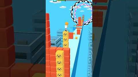 Cube Surfer!!📦🧊🍔 New Update Android, iOS Gameplay #shorts