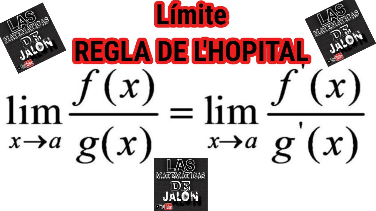 Regla De L Hopital Ejercicio Limites De Funciones Youtube