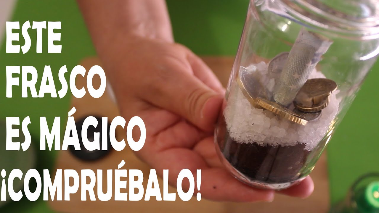 ATRAE DINERO con Monedas y Un FRASCO MAGICO Hechizo para Prosperidad y ...