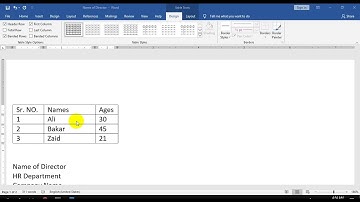 Microsoft Word Table Properties explained