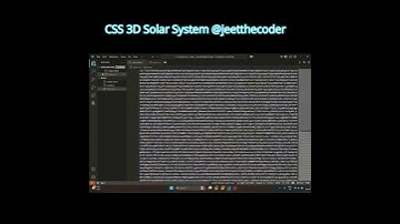 CSS 3D Solar System #coding #javascript #css #html #trending #short #viralshorts