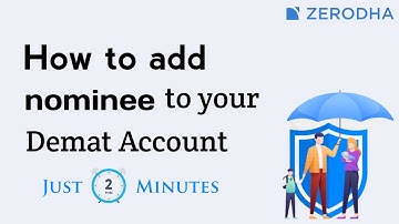 How do I add a nominee online in Zerodha? | online nomination Demat Account | Tamil