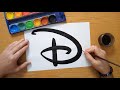 How to draw a Disney logo 2024