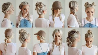 12 Easy Gym/Workout Hairstyles/Everyday