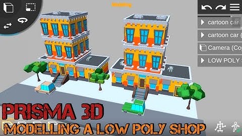 Prisma 3D : Modelling a low poly shop building (Beginners) PART 1