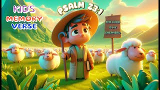 Psalm 23:1 | Memory Verse for Kids | "The Lord is My Shepherd"