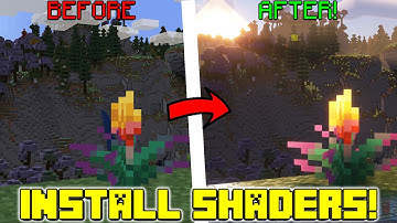 Minecraft How To Install Shaders IN JUST 4 EASY STEPS!