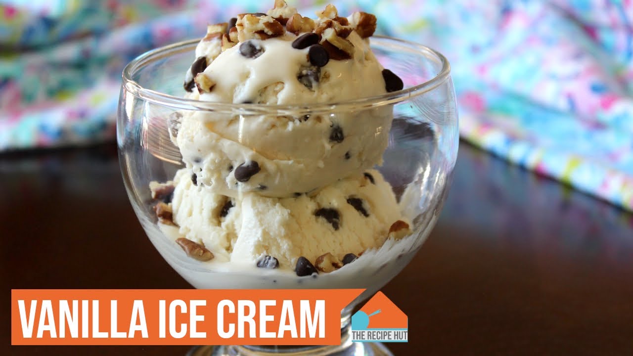 Vanilla Chocolate Chip Ice Cream 3 Ingredient Ice Cream No Ice
