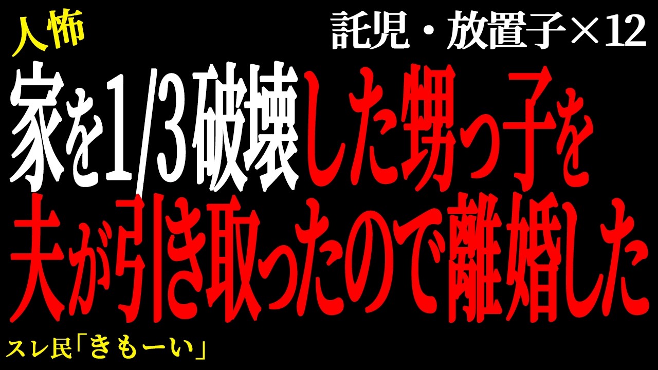 【2chヒトコワ】深夜1時に小学生の子供が1人でブランコに乗ってる。（放置子託児編30）【人怖】