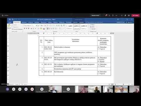 2021 02 17 Švietimo ir mokslo komiteto posėdžio fragmentas