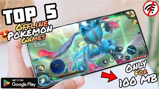 Pokemon🔥 Top 5 Crazy😱100 MB Under Games For 2023 (Low/High graphics)😀