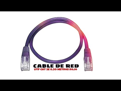 Video de Cable de red UTP CAT5E 0.50 M Rojo