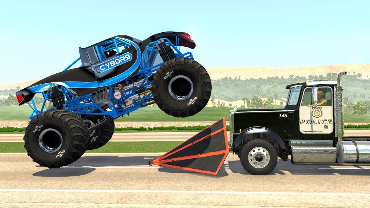 Crazy Police Chases #68 - BeamNG Drive Crashes