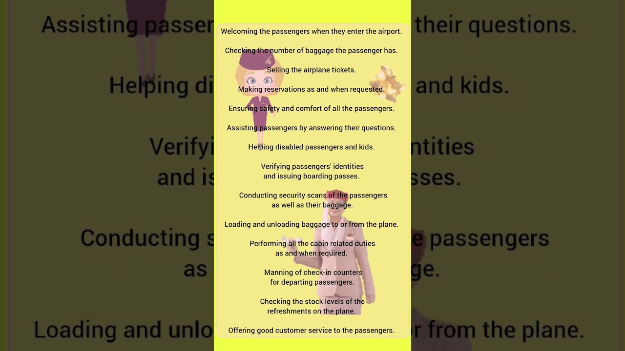 airline ground staff job responsibilities 