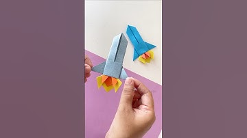 easy origami rocket | easy gift idea | cute origami | 1 minute craft