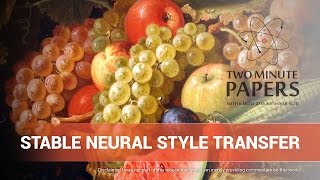 Stable Neural Style Transfer | Two Minute Papers #136 screenshot 4