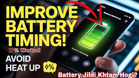 अब 5 Years तक Phone Use करो| How to Improve Smartphone Battery Health|Tricks #tech #tutorial #howto