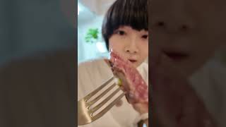 マイクラみたいなお肉焼いた /  #vlog #minecraft