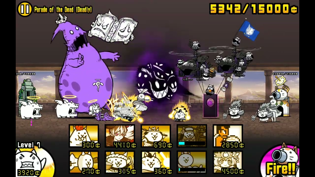 The Battle Cats HOW TO: double Advent Stage: The Queen & The Dead battle cats [NO battle items]
