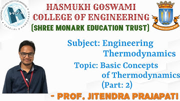 BASIC CONCEPTS OF THERMODYNAMICS - PART 2 ( 3RD SEM DIPLOMA & DEGREE ENGINEERING )