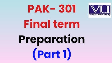 Pak 301 Final term preparation Mcq