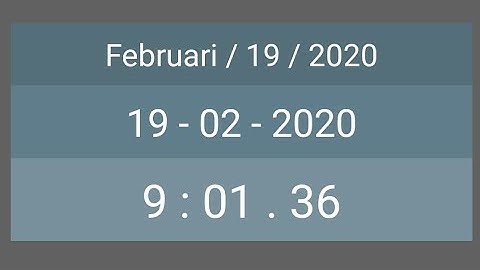 Membuat tangal dan waktu di sketchware