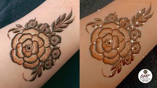 How to draw rose for beginners 🌹|| Rose mehndi || Rose || Rose henna design #shorts