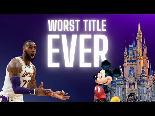 LeBron's Mickey Mouse Ring: The WORST Title in NBA HISTORY 